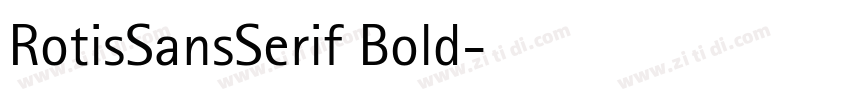 RotisSansSerif Bold字体转换